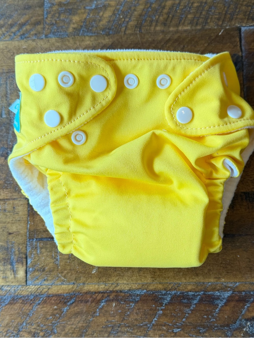 Charlie Banana Bright Yellow Snap Cloth Diaper